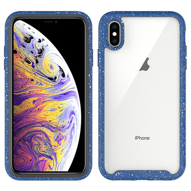 Shockproof Hybrid Armor TPU Bumper Clear Case for iPhone 11 12 Pro XS MAX XR 8 7 6S 6 Plus Anti Shock Silicon Luxury Phone Case