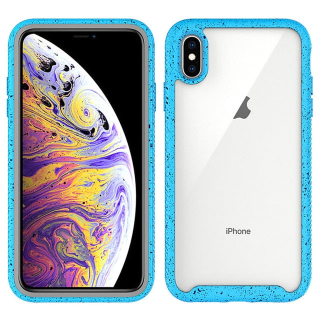Shockproof Hybrid Armor TPU Bumper Clear Case for iPhone 11 12 Pro XS MAX XR 8 7 6S 6 Plus Anti Shock Silicon Luxury Phone Case